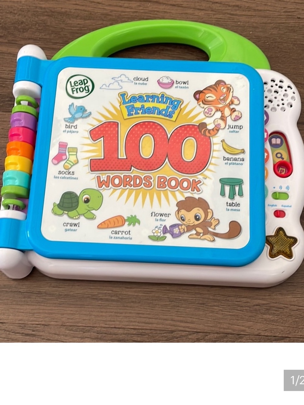 Learning Friends 100 Words Book - Green & Blue